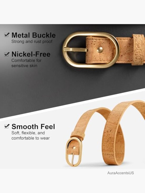 Vegan Cork Belt 1 1/8\